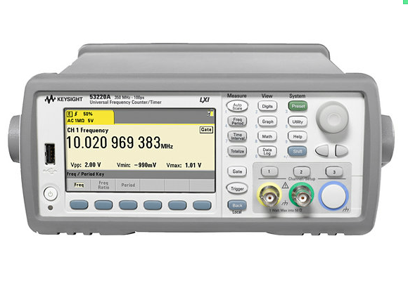 安捷倫Agilent 53220A 350 MHz 通用頻率計(jì)數(shù)器計(jì)時(shí)器，12 位秒，100 ps